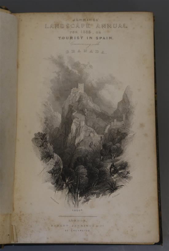 Roscoe, Thomas - Jennings Landscape Annual or Tourist in Spain, illustrated by David Roberts, 3 vols -